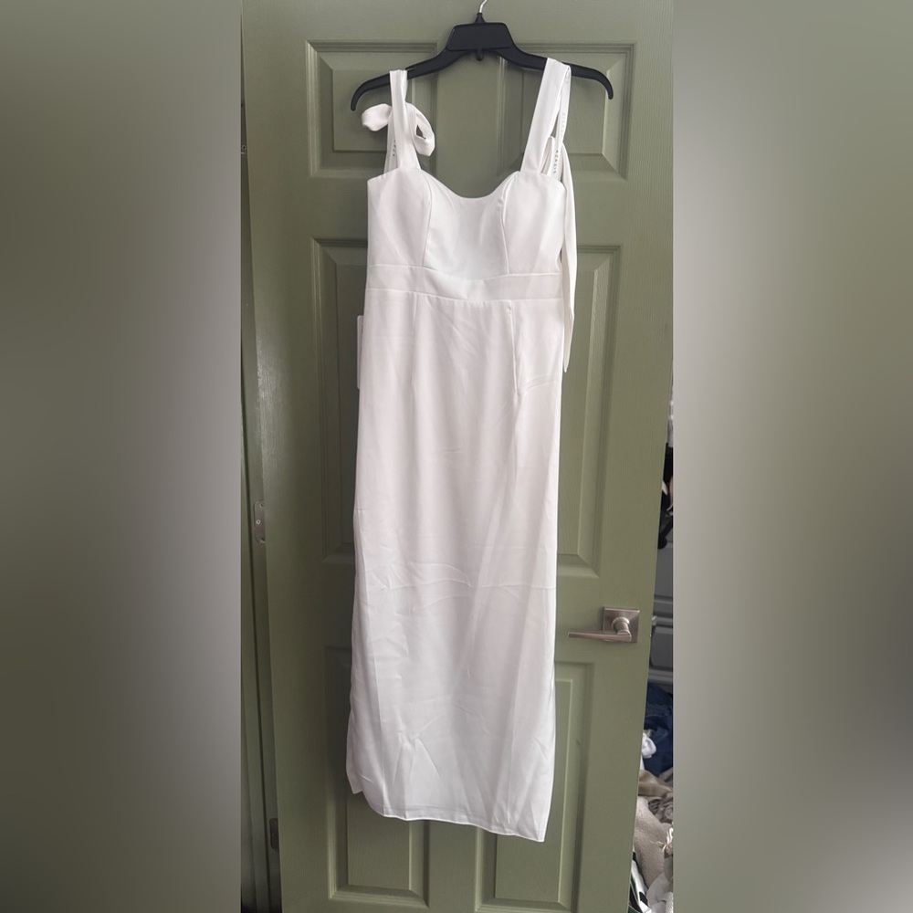Azazie Loey Diamond White Wedding Dress